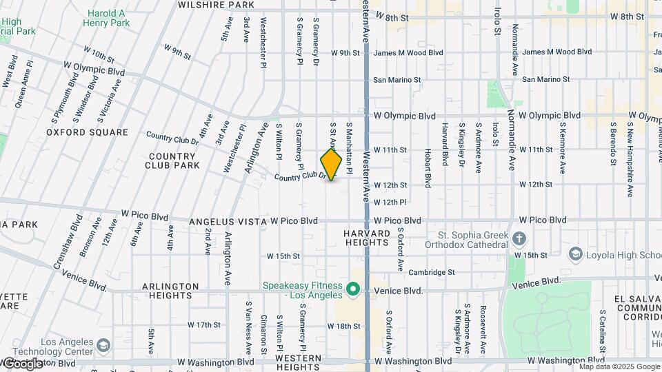 1208 S St Andrews Pl, Unit 1208 St. Andrews Place Map and Location Details