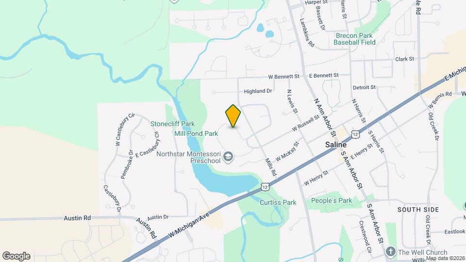 460 W Russell St Map and Location Details