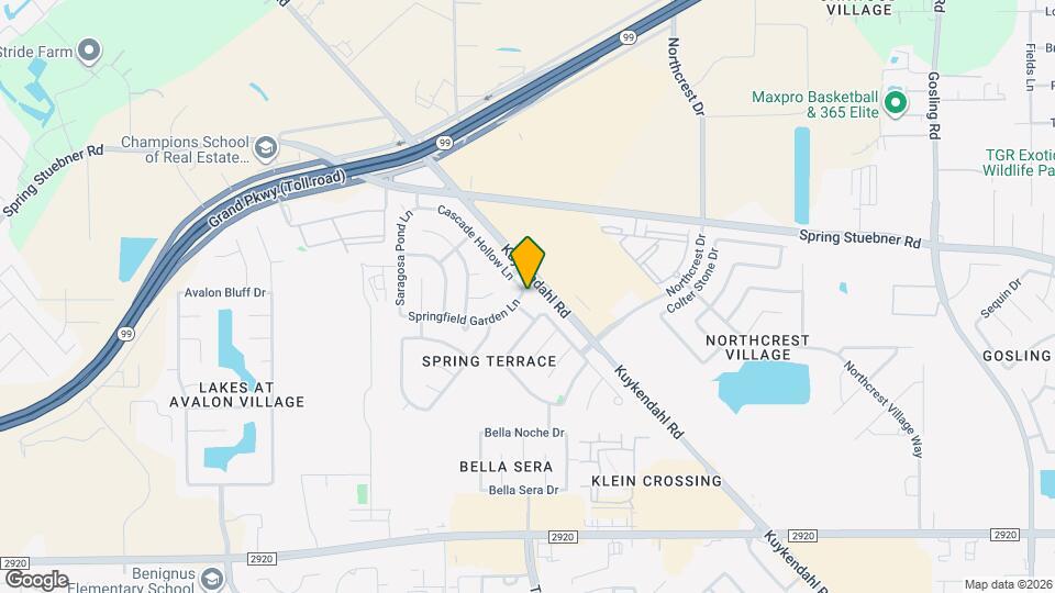 6607 Springfield Garden Ln Map and Location Details