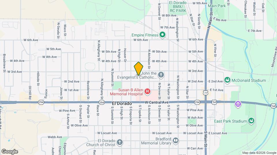323 N Topeka St Mapa y Detalles de la Ubicación