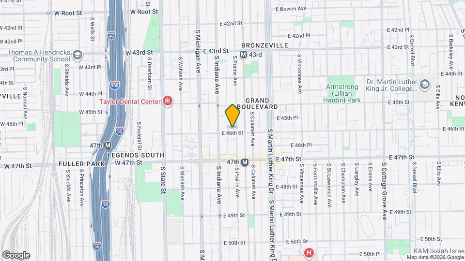4556-4558 S Prairie Ave, Unit 4558-G Map and Location Details