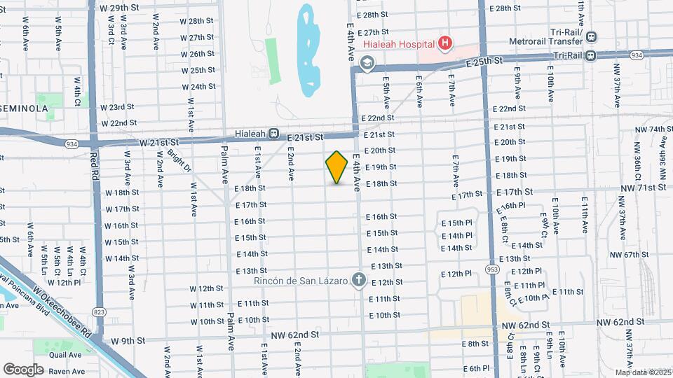 334 E 18th St Map and Location Details