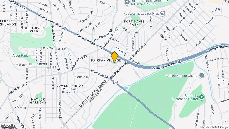 2115 Suitland Terrace SE Map and Location Details
