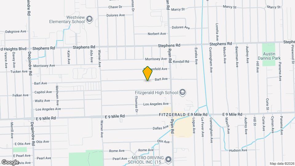 3840 Bart Ave Map and Location Details