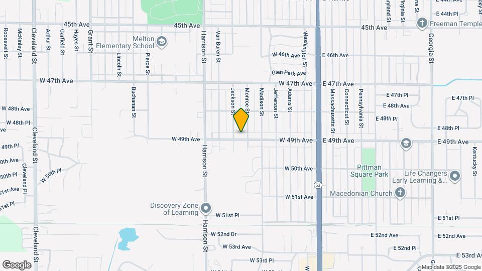512 W 49th Ave Map and Location Details
