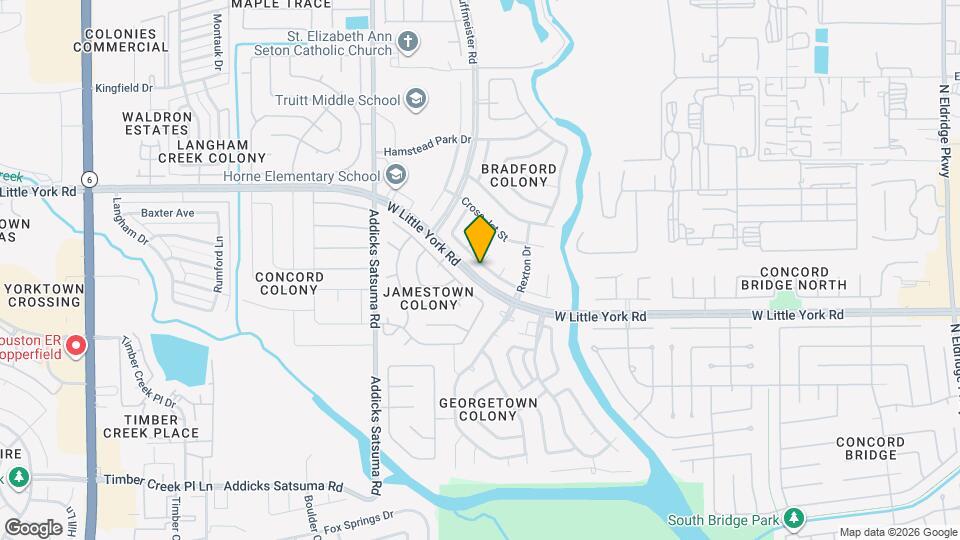 14703 Concord Grove Map and Location Details