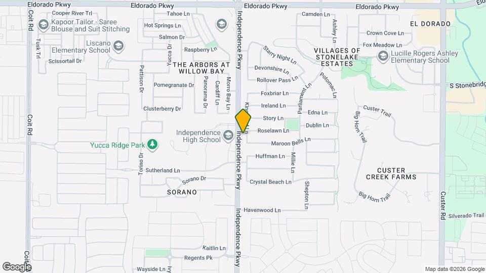 10647 Kingsford Ln Map and Location Details
