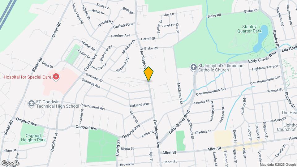 410 Farmington Ave Map and Location Details