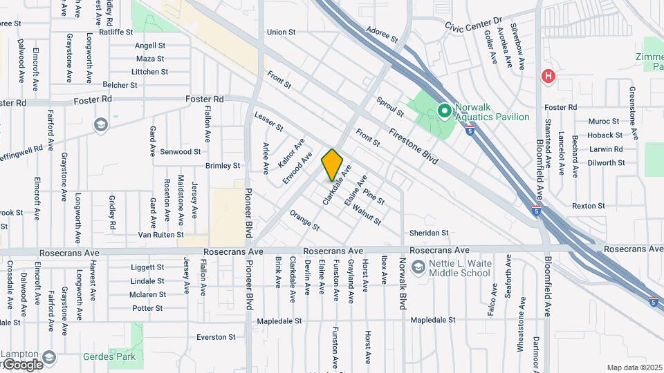 11989 Walnut St Mapa y Detalles de la Ubicación