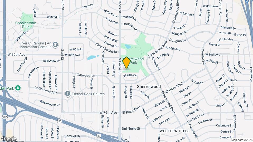 1500 Elmwood Pl Map and Location Details