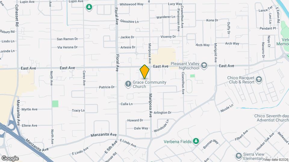 2427 Mariposa Ave Map and Location Details