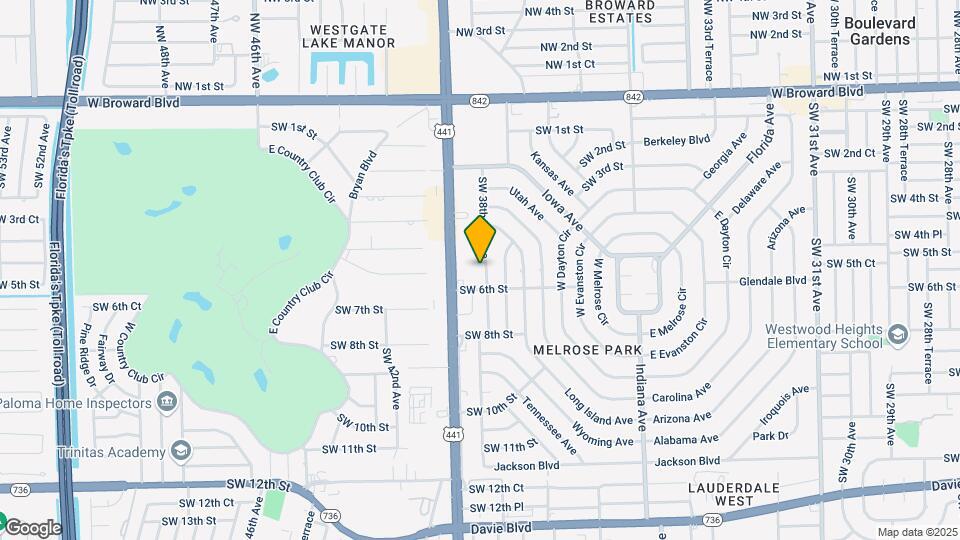 531 SW 38th Terrace Map and Location Details