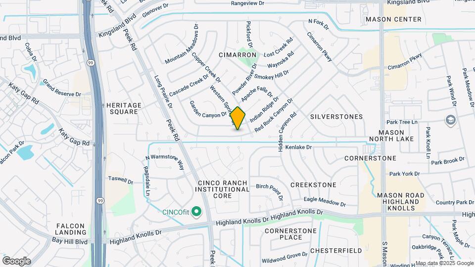 1118 Red Rock Canyon Dr Map and Location Details