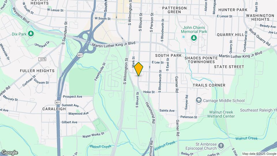 1233 S Blount St Map and Location Details