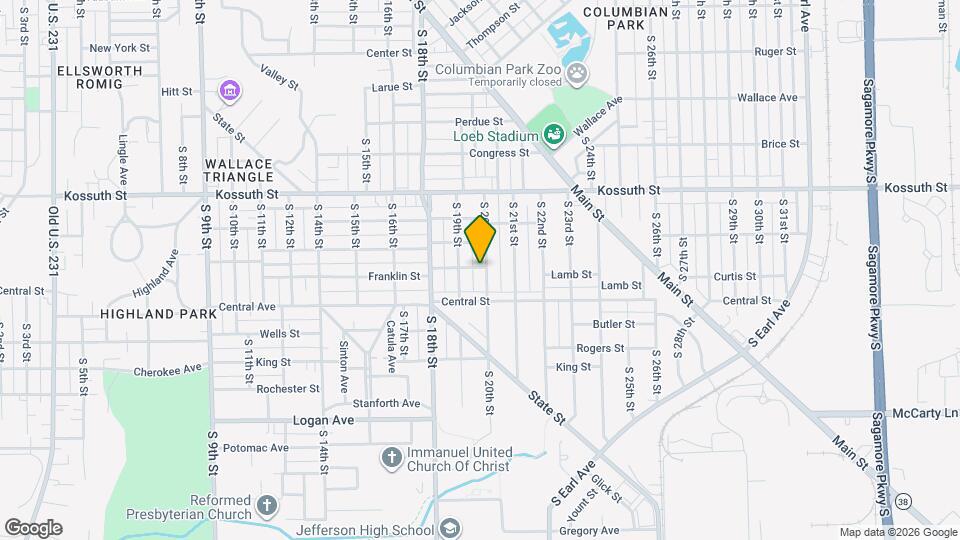 1002 S 20th St Map and Location Details