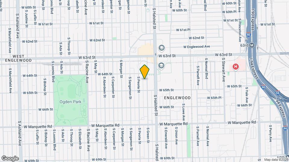6426 S Green St, Unit #1 Map and Location Details