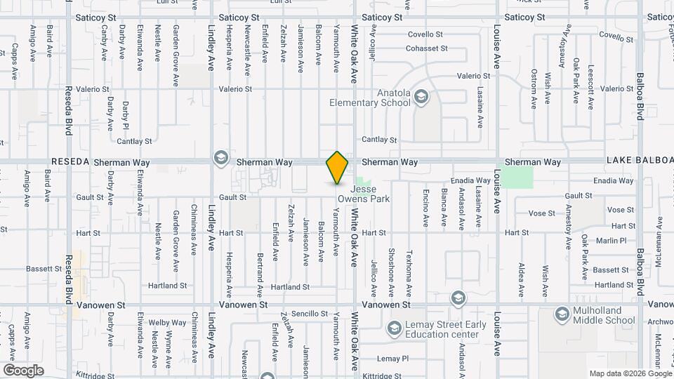 7132 Yarmouth Ave Mapa y Detalles de la Ubicación