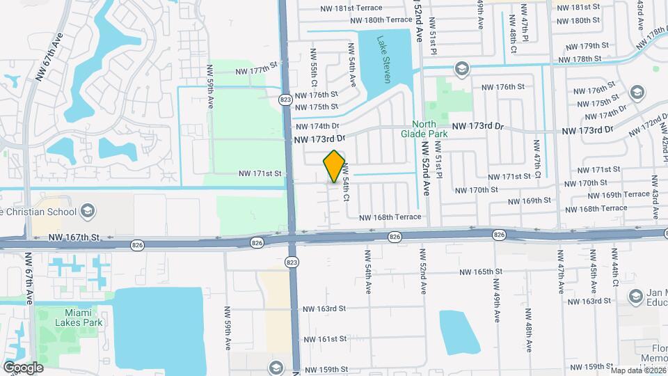 5469 NW 170th Ter Mapa y Detalles de la Ubicación