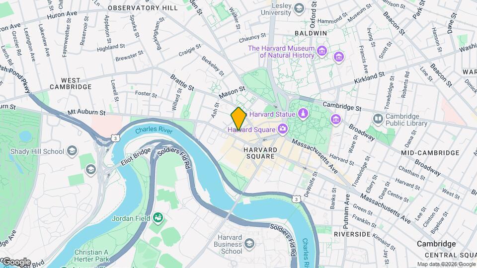 125 Mount Auburn St Map and Location Details