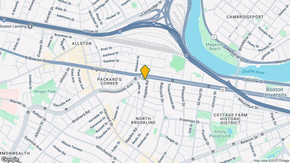 186 Naples Rd, Unit 3 Map and Location Details