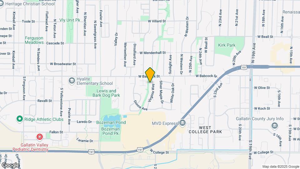 115 Virginia Way Map and Location Details