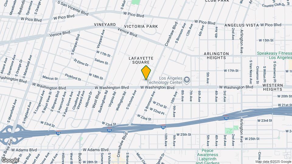 1857 Crenshaw Blvd Mapa y Detalles de la Ubicación