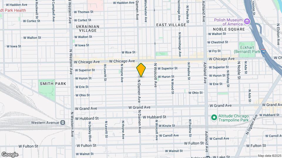 1957 W Huron St Map and Location Details