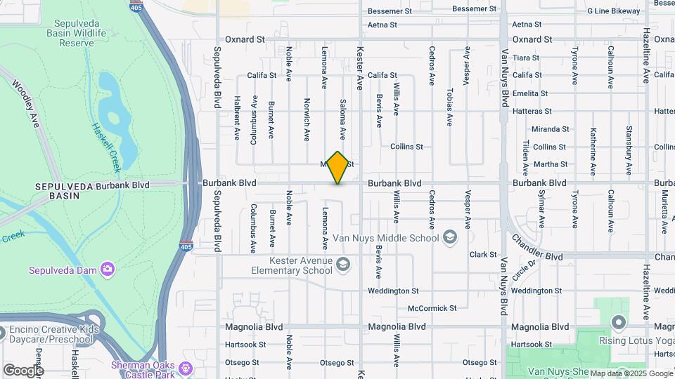 14942 Burbank Blvd Map and Location Details