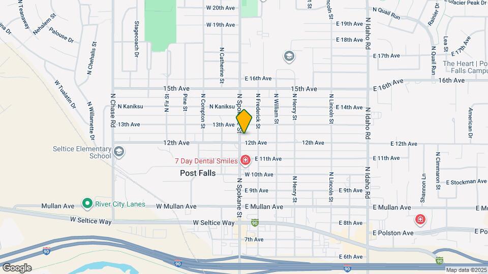 101 E 12th Ave Map and Location Details