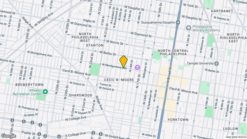 1832 W Montgomery Ave Mapa y Detalles de la Ubicación