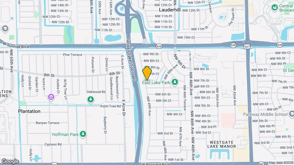 4890 NW 7th St Map and Location Details