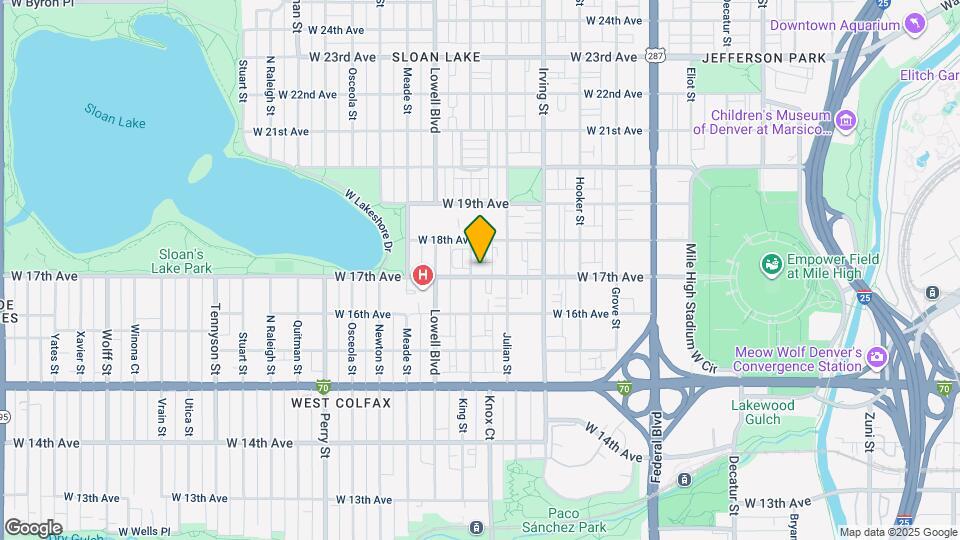 3437 W 17th Ave Map and Location Details