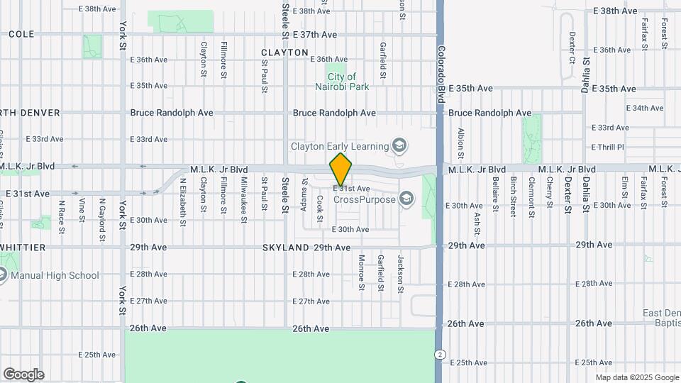 3460 E 31st Ave Mapa y Detalles de la Ubicación