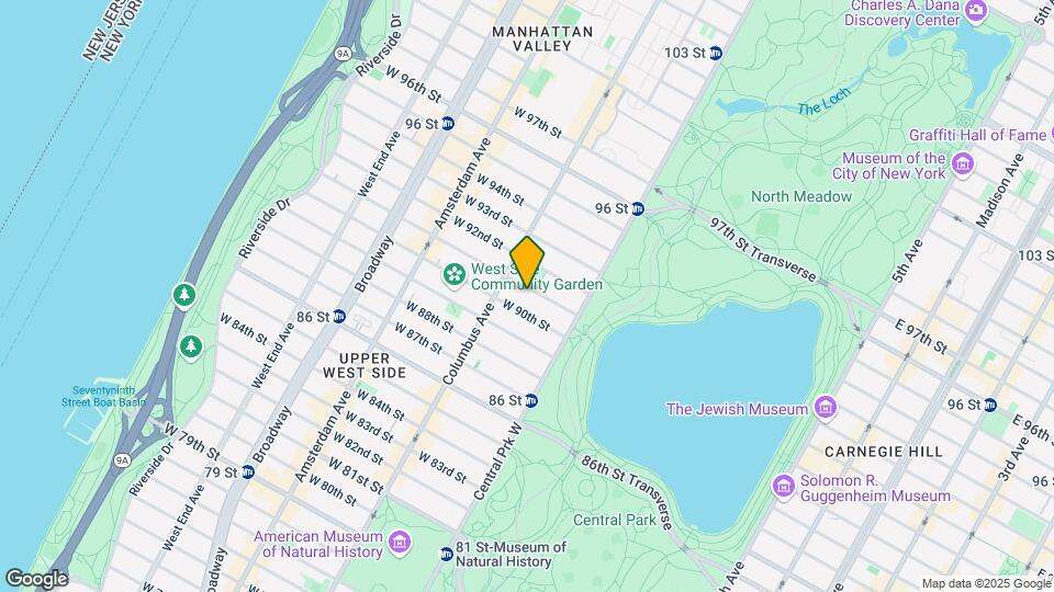 58 W 91st St Map and Location Details
