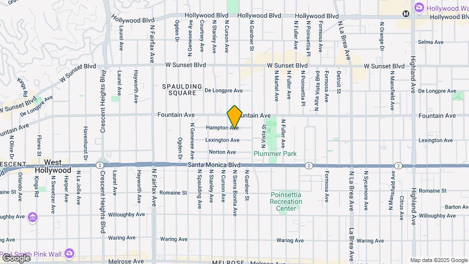 7540-7548 Hampton Ave Map and Location Details