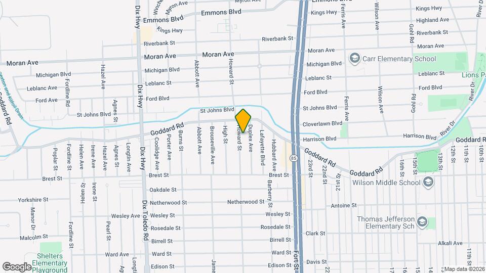 4127 Howard St Map and Location Details