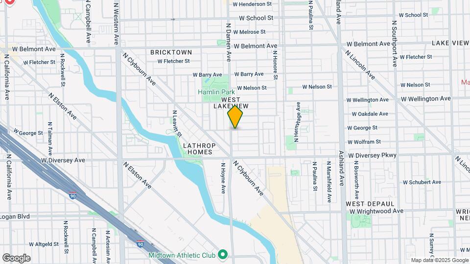 2859 N Damen Ave Mapa y Detalles de la Ubicación