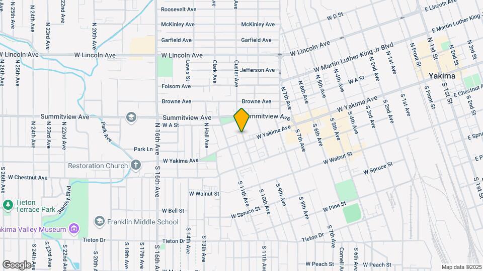 1001 W Yakima Ave Map and Location Details