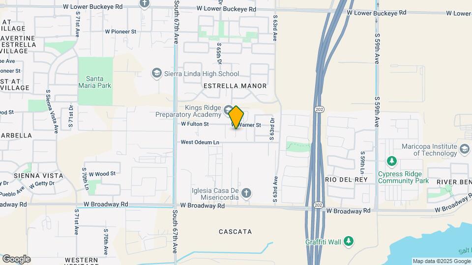 3809 S 64th Ln Map and Location Details