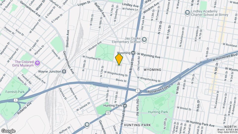 4545 N Hicks St Map and Location Details