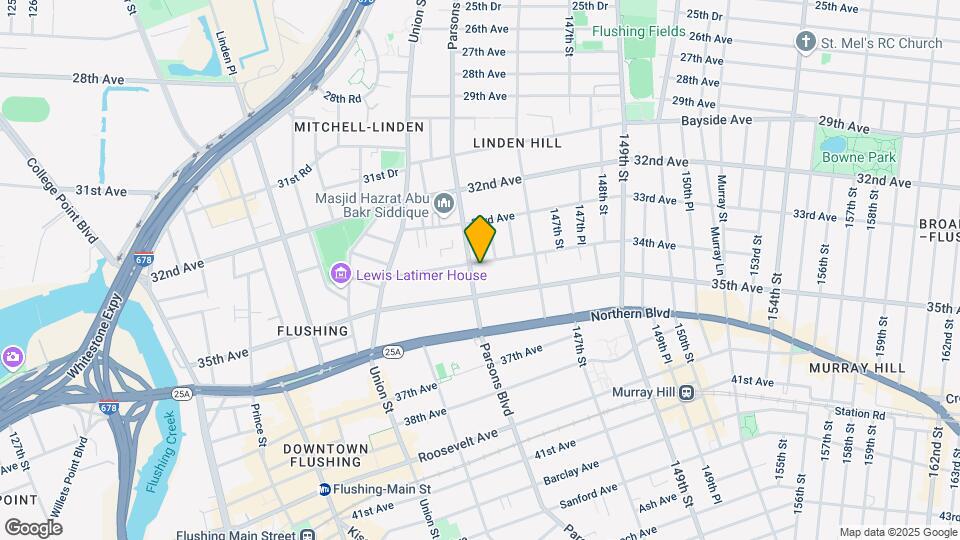 34-15 Parsons Blvd-Unit -6k Mapa y Detalles de la Ubicación