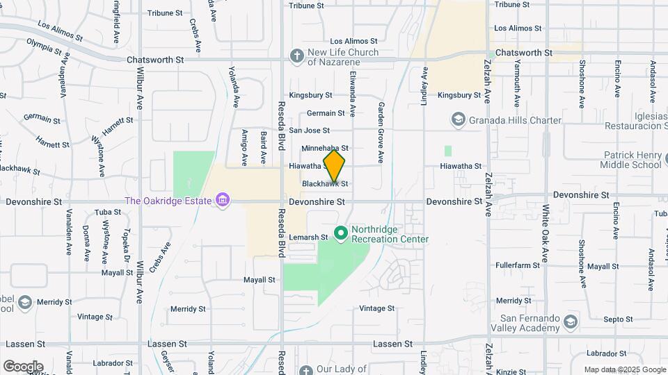 18330 Blackhawk St Map and Location Details