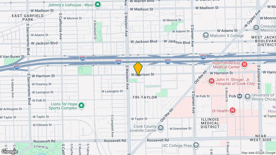 2321 W Harrison St, Unit 1 Map and Location Details