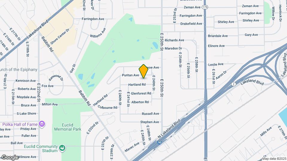 24501 Hartland Rd Map and Location Details