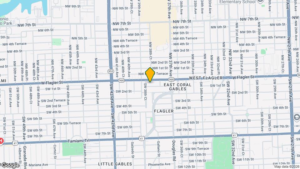 3855 SW 1st St Map and Location Details