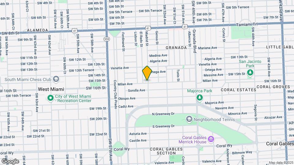 1301 Milan Ave Map and Location Details