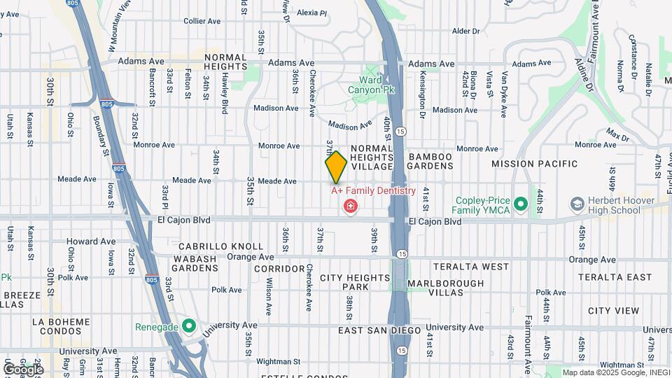 4380-88 McClintock St Map and Location Details