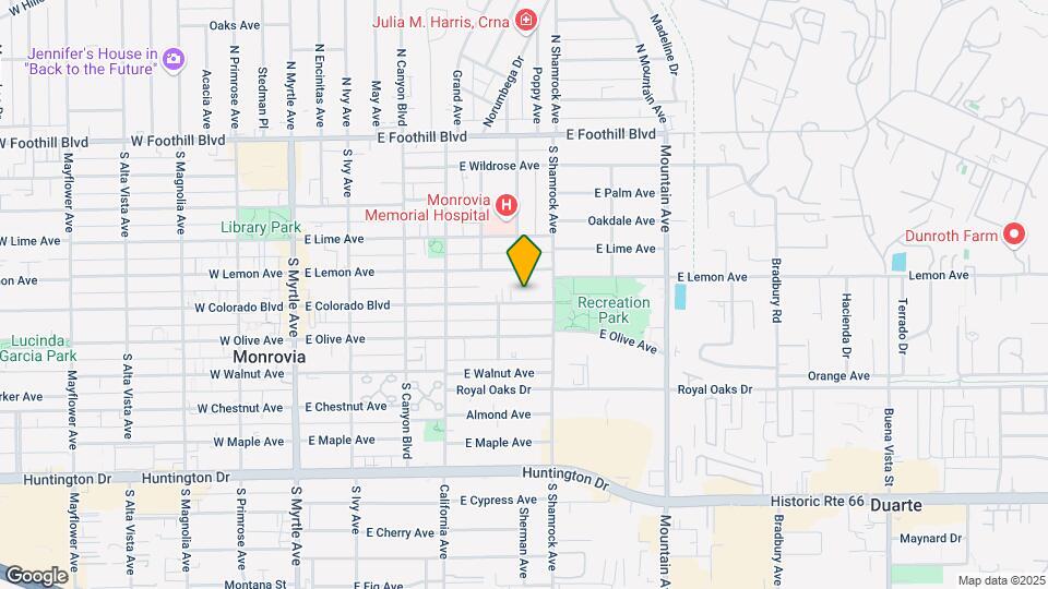 605 E Colorado Blvd Map and Location Details