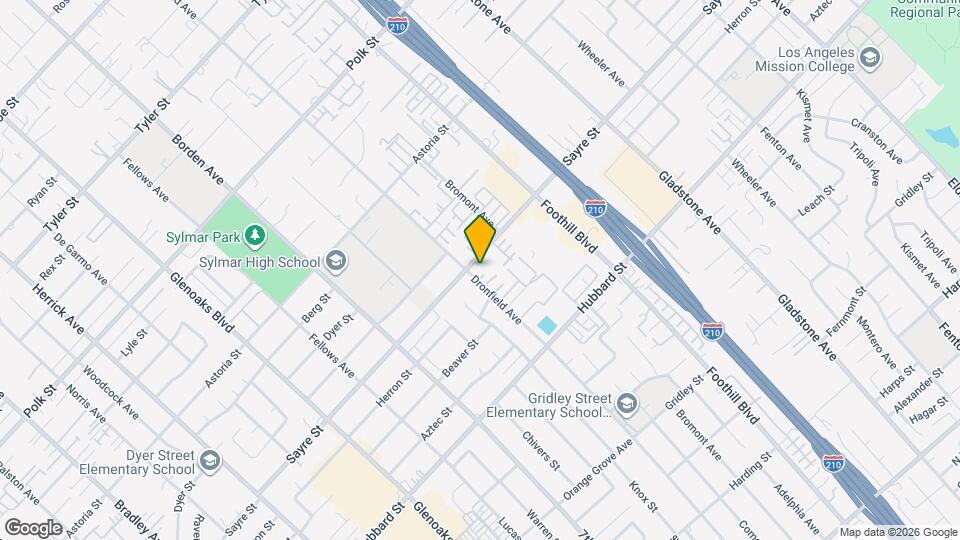 13922 Sayre St Map and Location Details