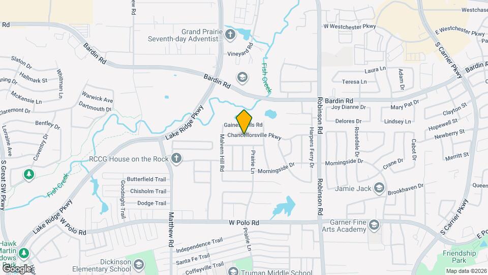 1107 Chancellorsville Pkwy Mapa y Detalles de la Ubicación